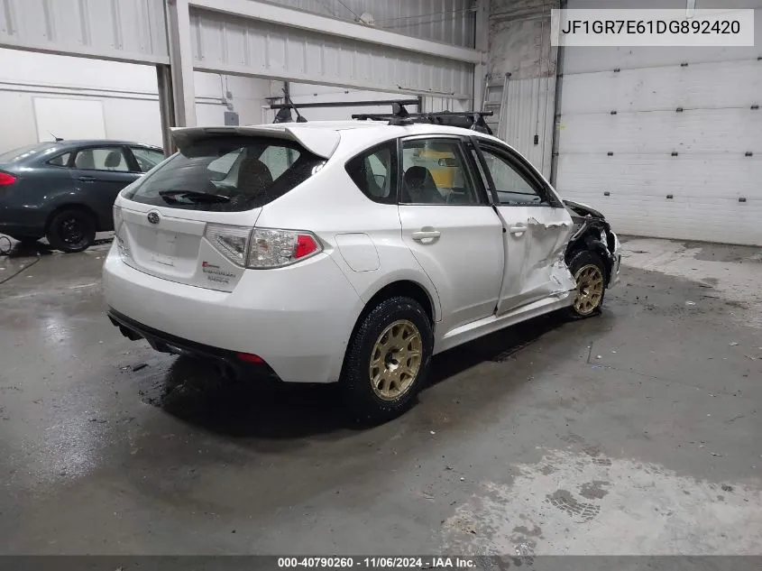 2013 Subaru Impreza Wrx VIN: JF1GR7E61DG892420 Lot: 40790260