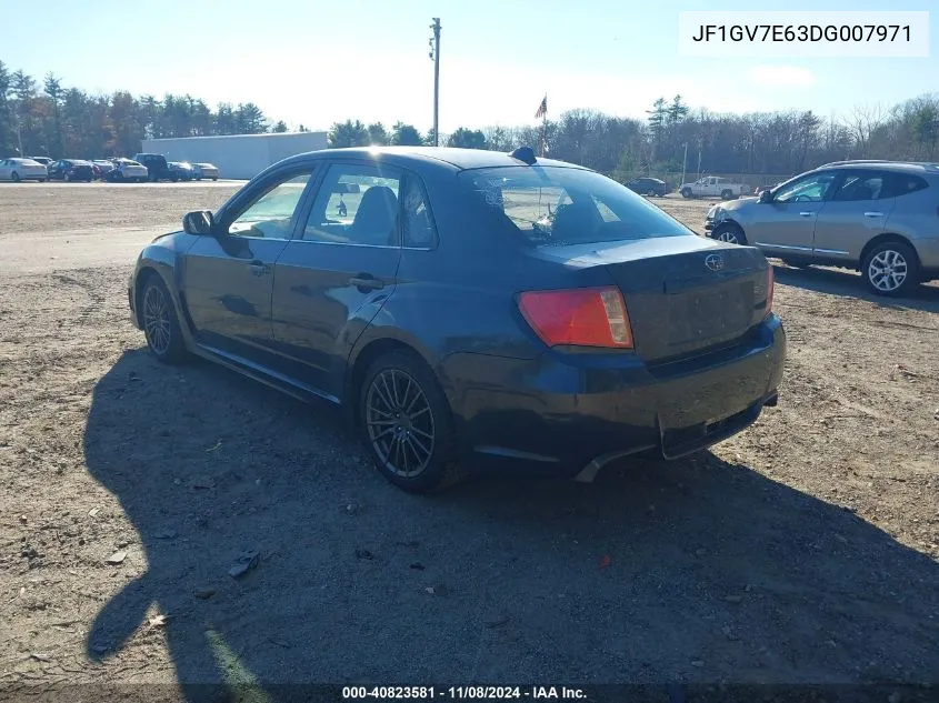 2013 Subaru Impreza Wrx VIN: JF1GV7E63DG007971 Lot: 40823581