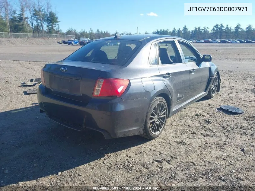 2013 Subaru Impreza Wrx VIN: JF1GV7E63DG007971 Lot: 40823581