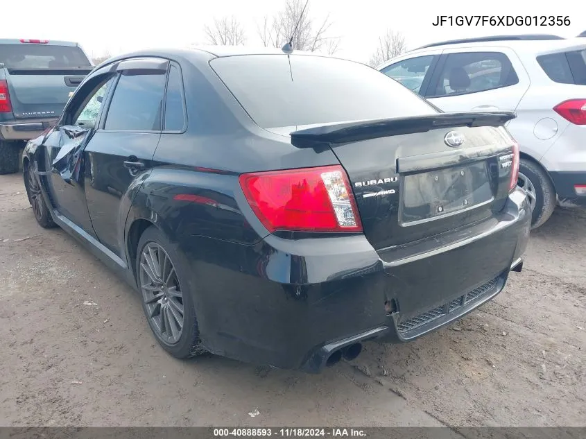 2013 Subaru Impreza Wrx Premium VIN: JF1GV7F6XDG012356 Lot: 40888593