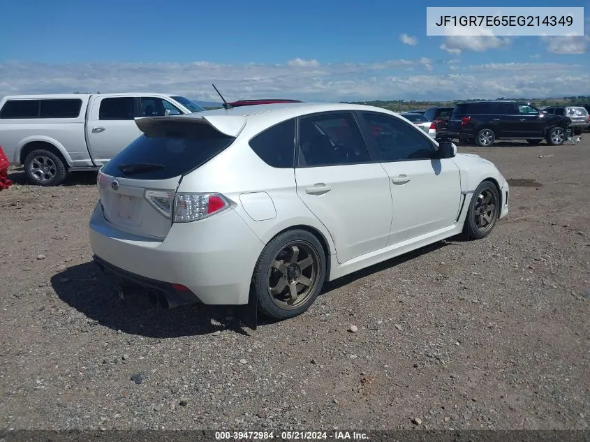 2014 Subaru Impreza Wrx VIN: JF1GR7E65EG214349 Lot: 39472984