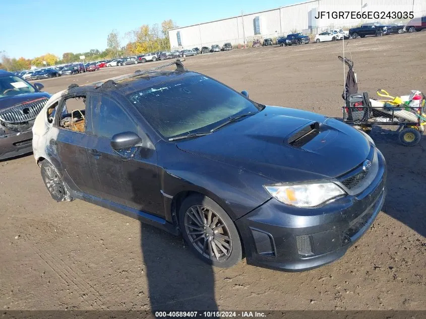 2014 Subaru Impreza Wrx VIN: JF1GR7E66EG243035 Lot: 40589407