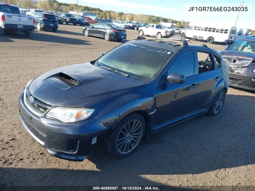 2014 Subaru Impreza Wrx VIN: JF1GR7E66EG243035 Lot: 40589407