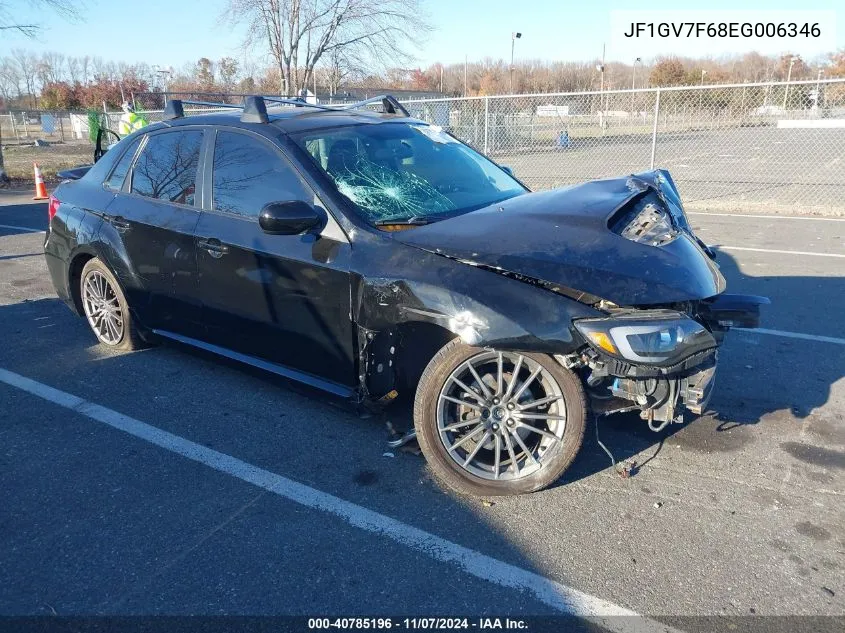 2014 Subaru Impreza Wrx Premium VIN: JF1GV7F68EG006346 Lot: 40785196