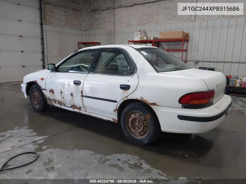 1993 Subaru Impreza L Plus VIN: JF1GC244XPB515686 Lot: 40224799