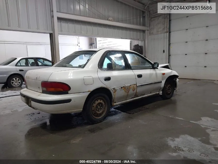 1993 Subaru Impreza L Plus VIN: JF1GC244XPB515686 Lot: 40224799