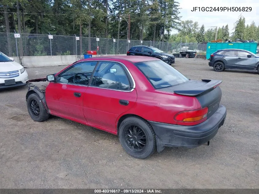 JF1GC2449PH506829 1993 Subaru Impreza L Plus