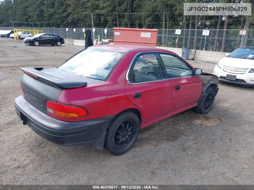 JF1GC2449PH506829 1993 Subaru Impreza L Plus