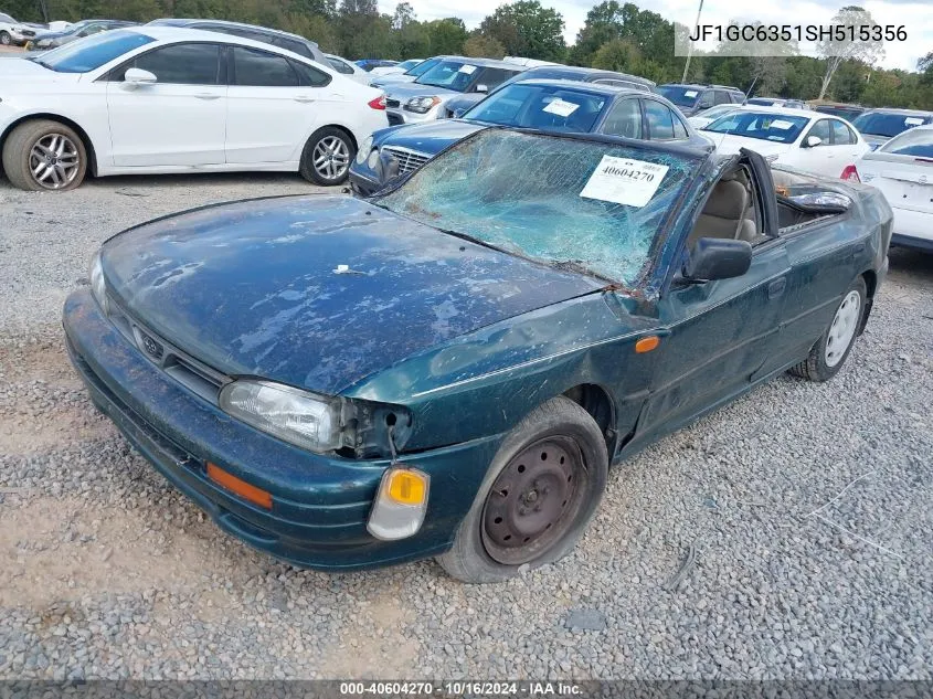 1995 Subaru Impreza L VIN: JF1GC6351SH515356 Lot: 40604270