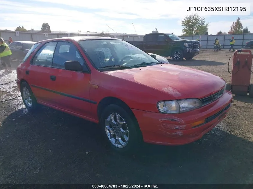 1995 Subaru Impreza L/Outback VIN: JF1GF635XSH812195 Lot: 40684783