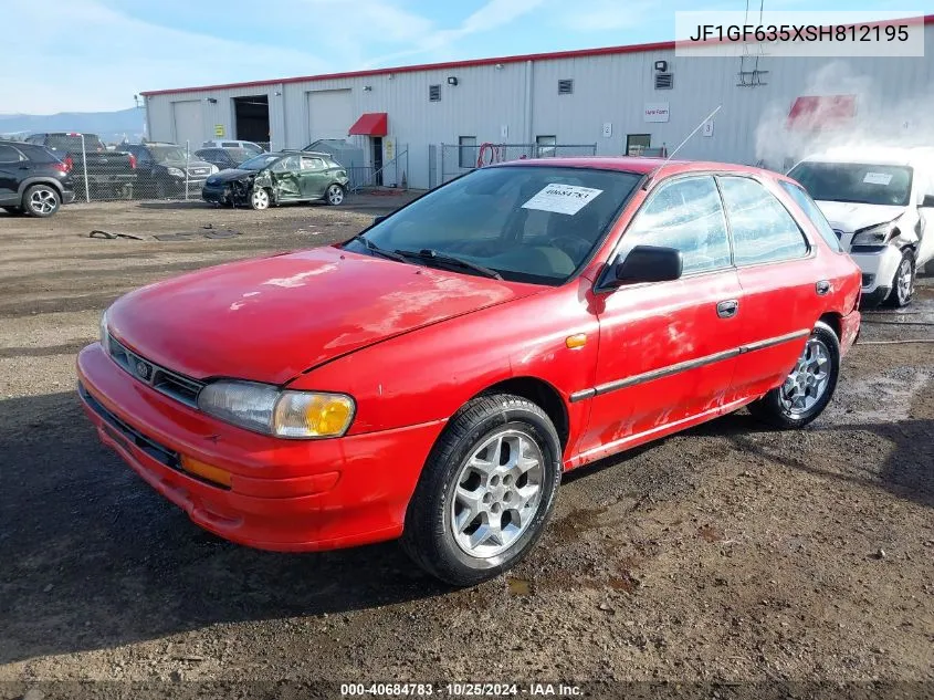 1995 Subaru Impreza L/Outback VIN: JF1GF635XSH812195 Lot: 40684783