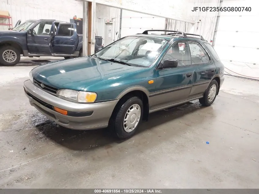 1995 Subaru Impreza L Plus/Outback VIN: JF1GF2356SG800740 Lot: 40691854