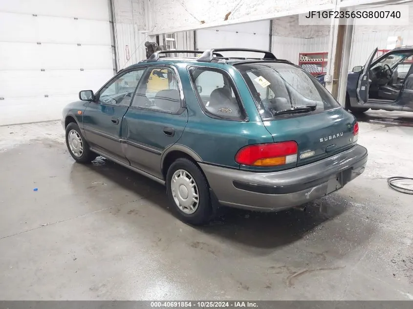 1995 Subaru Impreza L Plus/Outback VIN: JF1GF2356SG800740 Lot: 40691854