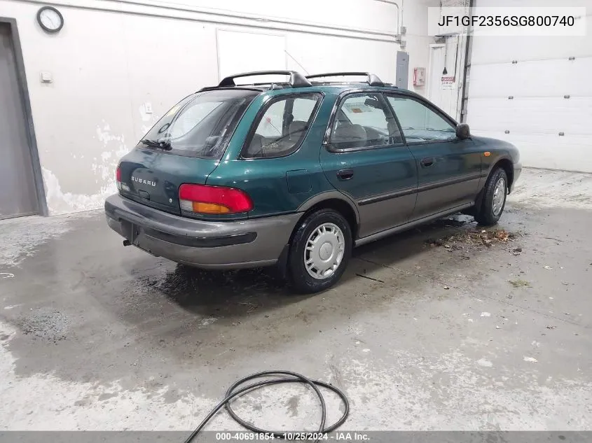 1995 Subaru Impreza L Plus/Outback VIN: JF1GF2356SG800740 Lot: 40691854