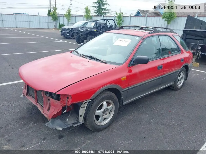 1996 Subaru Impreza Outback VIN: JF1GF4851TG810663 Lot: 39925461