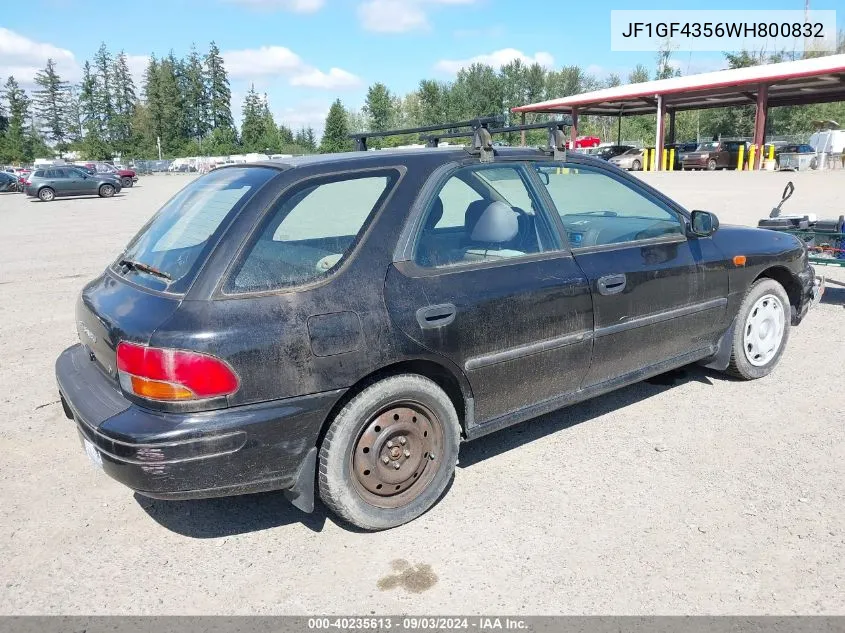 1998 Subaru Impreza L VIN: JF1GF4356WH800832 Lot: 40235613