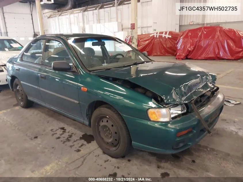 1998 Subaru Impreza L VIN: JF1GC4357WH502735 Lot: 40658232