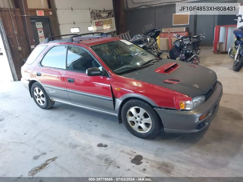 1999 Subaru Impreza Outback Sport VIN: JF1GF4853XH808431 Lot: 39779665