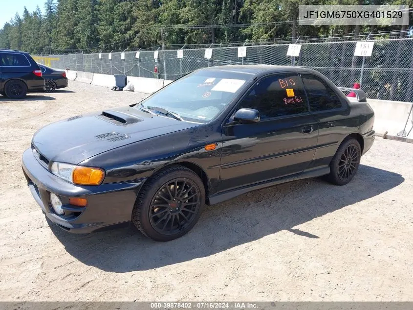 1999 Subaru Impreza 2.5Rs VIN: JF1GM6750XG401529 Lot: 39878402