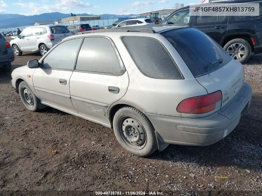 1999 Subaru Impreza Outback Sport VIN: JF1GF4857XH813759 Lot: 40735783