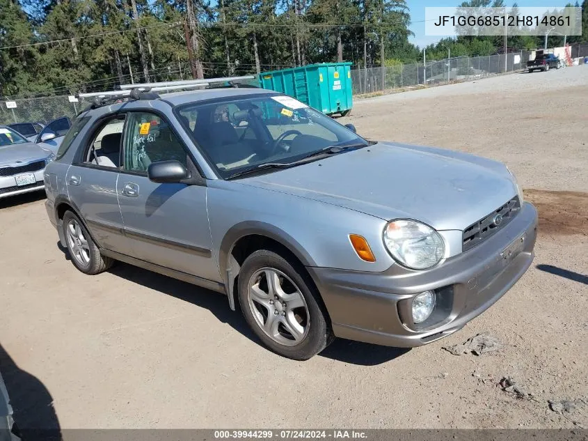 2002 Subaru Impreza Outback Sport VIN: JF1GG68512H814861 Lot: 39944299