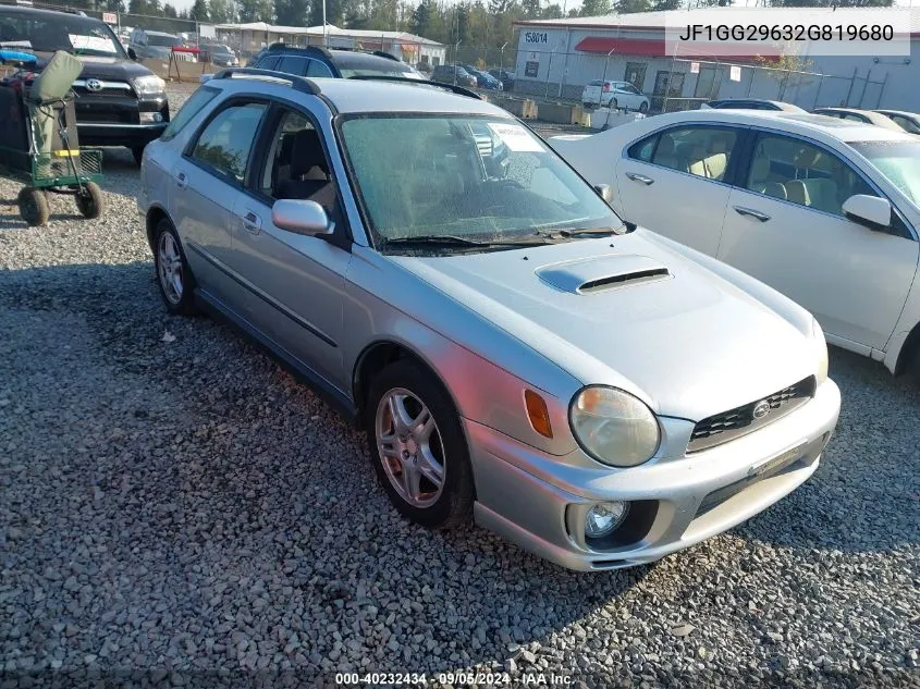 2002 Subaru Impreza Wrx VIN: JF1GG29632G819680 Lot: 40232434