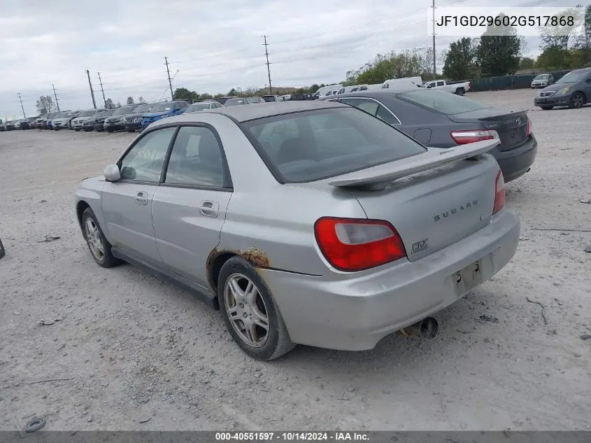 JF1GD29602G517868 2002 Subaru Impreza Wrx