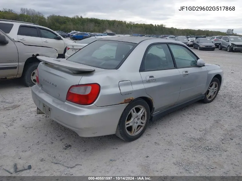 JF1GD29602G517868 2002 Subaru Impreza Wrx