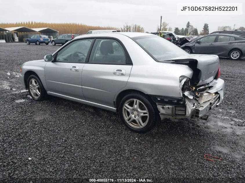 JF1GD67582H522201 2002 Subaru Impreza 2.5Rs