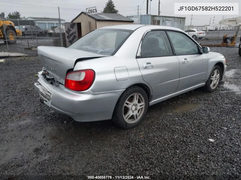 JF1GD67582H522201 2002 Subaru Impreza 2.5Rs