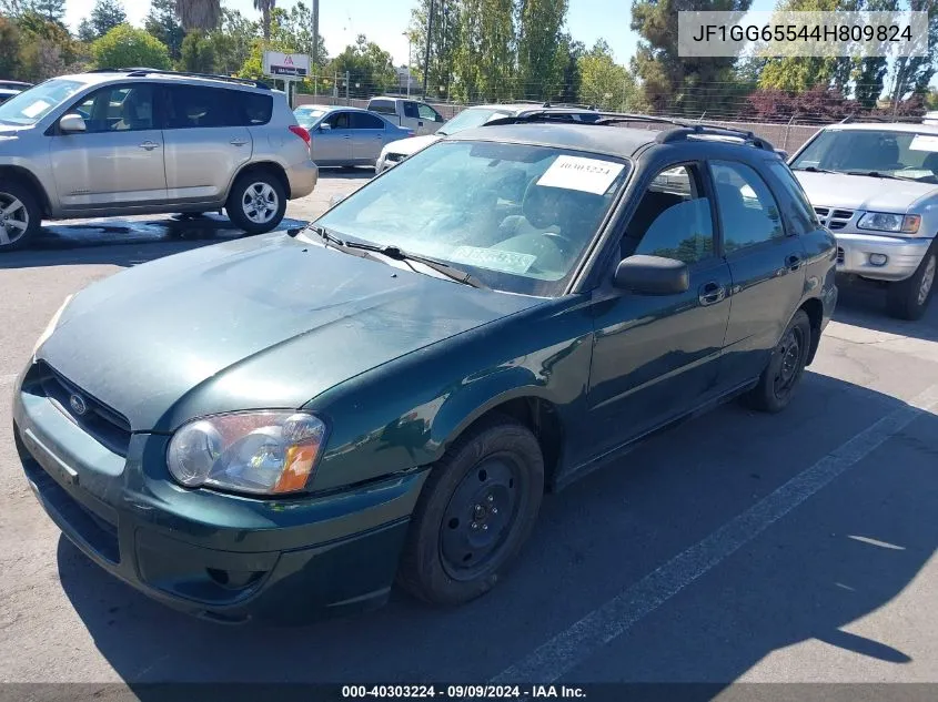 2004 Subaru Impreza 2.5Ts VIN: JF1GG65544H809824 Lot: 40303224