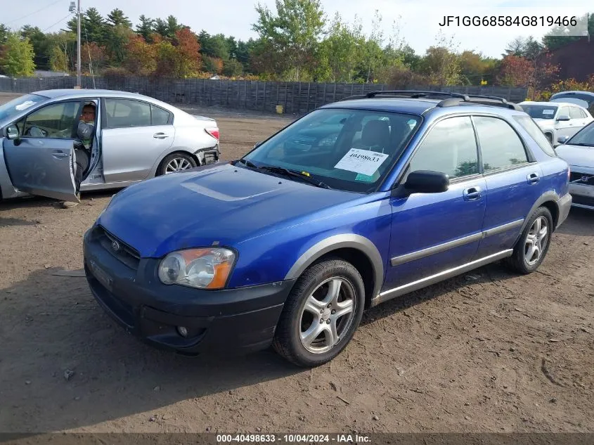 2004 Subaru Impreza Outback Sport VIN: JF1GG68584G819466 Lot: 40498633