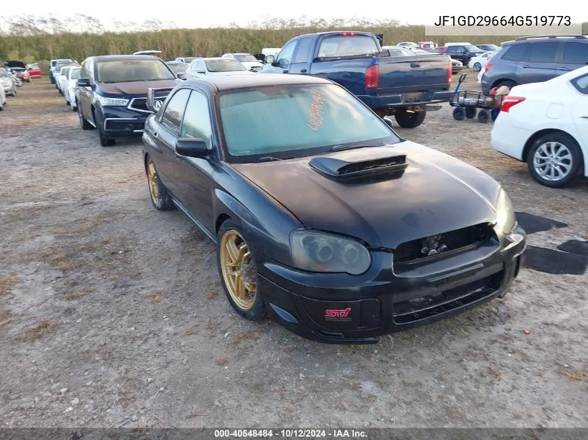 2004 Subaru Impreza Wrx VIN: JF1GD29664G519773 Lot: 40548484