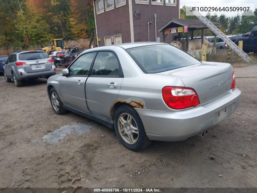 2004 Subaru Impreza Wrx VIN: JF1GD29664G509907 Lot: 40556756