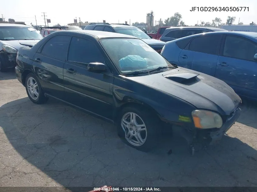 2004 Subaru Impreza Wrx VIN: JF1GD29634G506771 Lot: 40621046