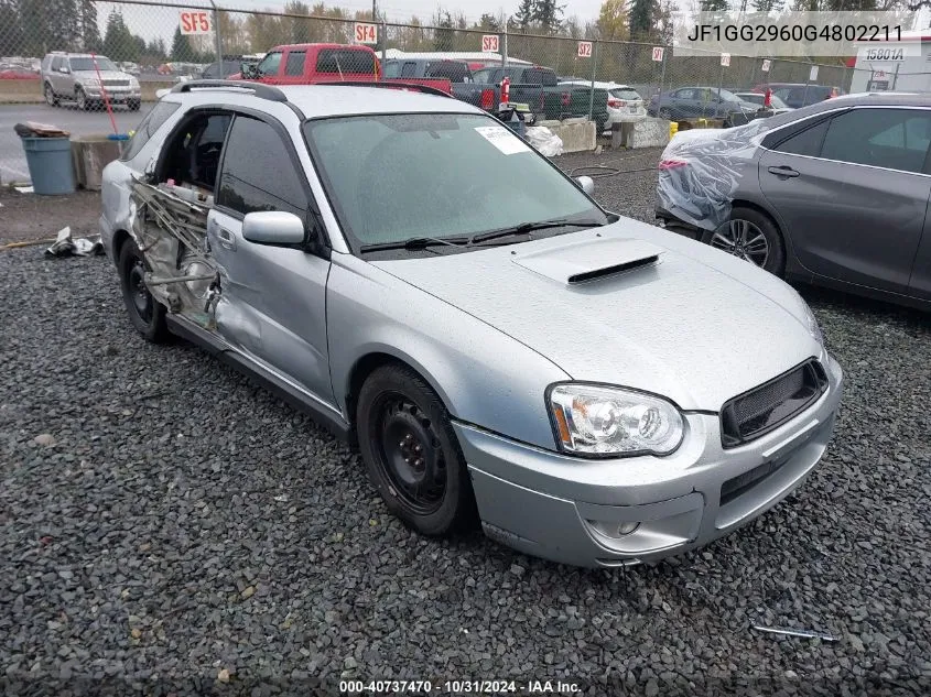 2004 Subaru Impreza Wrx VIN: JF1GG2960G4802211 Lot: 40737470