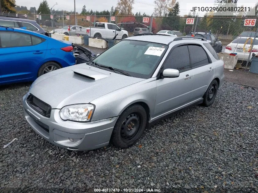 2004 Subaru Impreza Wrx VIN: JF1GG2960G4802211 Lot: 40737470