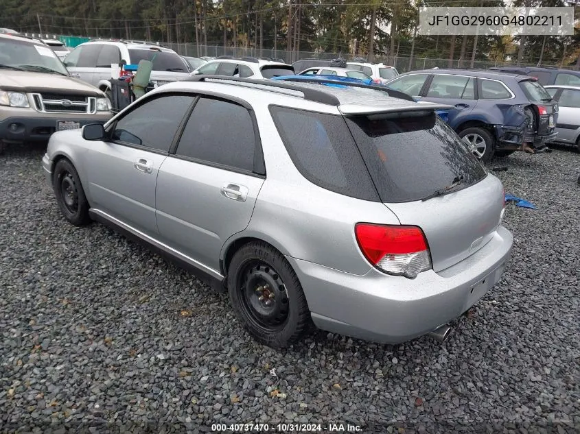 2004 Subaru Impreza Wrx VIN: JF1GG2960G4802211 Lot: 40737470