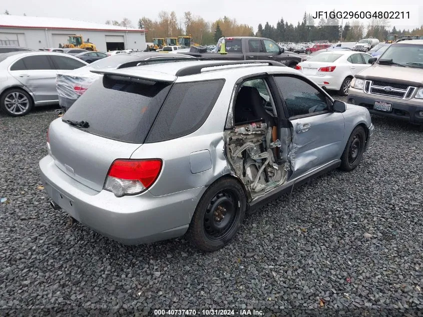 2004 Subaru Impreza Wrx VIN: JF1GG2960G4802211 Lot: 40737470