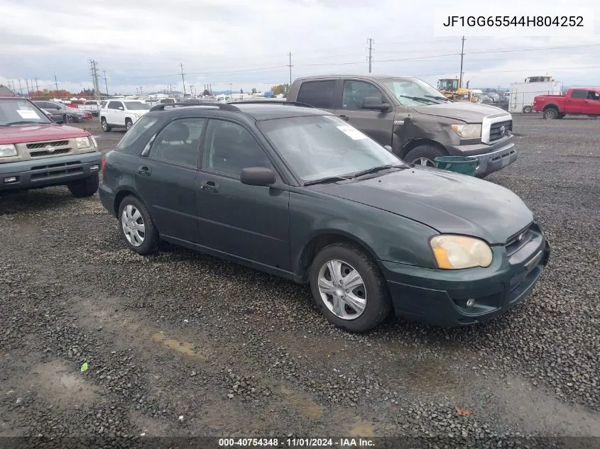 2004 Subaru Impreza 2.5Ts VIN: JF1GG65544H804252 Lot: 40754348