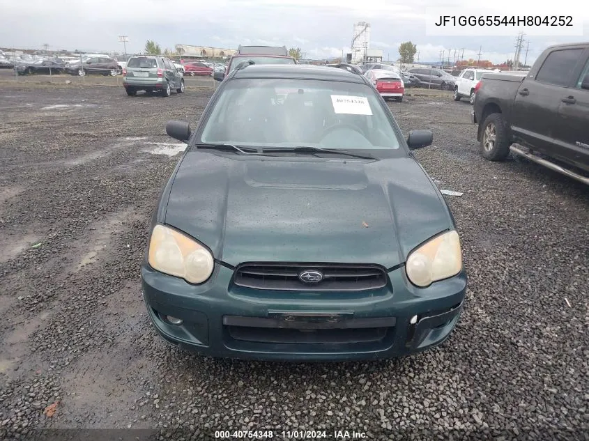 2004 Subaru Impreza 2.5Ts VIN: JF1GG65544H804252 Lot: 40754348