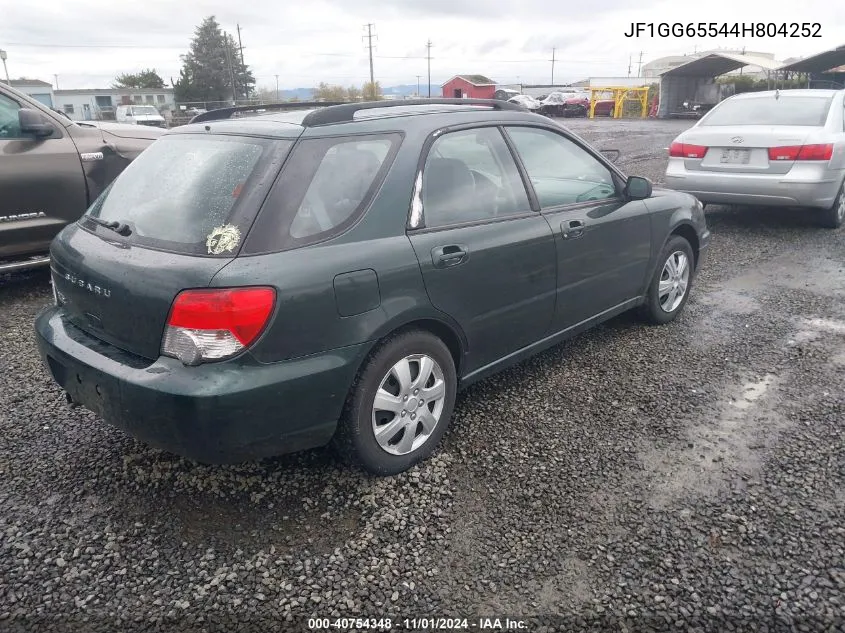 2004 Subaru Impreza 2.5Ts VIN: JF1GG65544H804252 Lot: 40754348