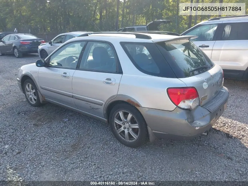 2005 Subaru Impreza Outback Sport Base W/Special Edition VIN: JF1GG68505H817884 Lot: 40116160