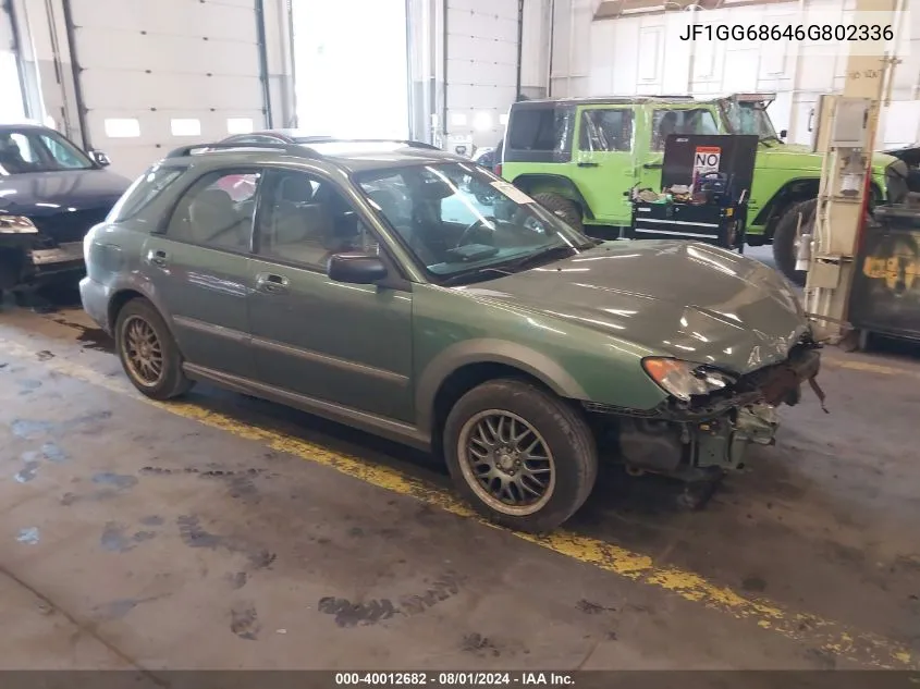 2006 Subaru Impreza Outback Sport VIN: JF1GG68646G802336 Lot: 40012682