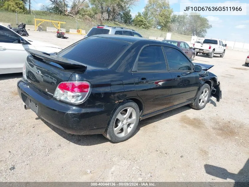 2006 Subaru Impreza 2.5I VIN: JF1GD67636G511966 Lot: 40044136