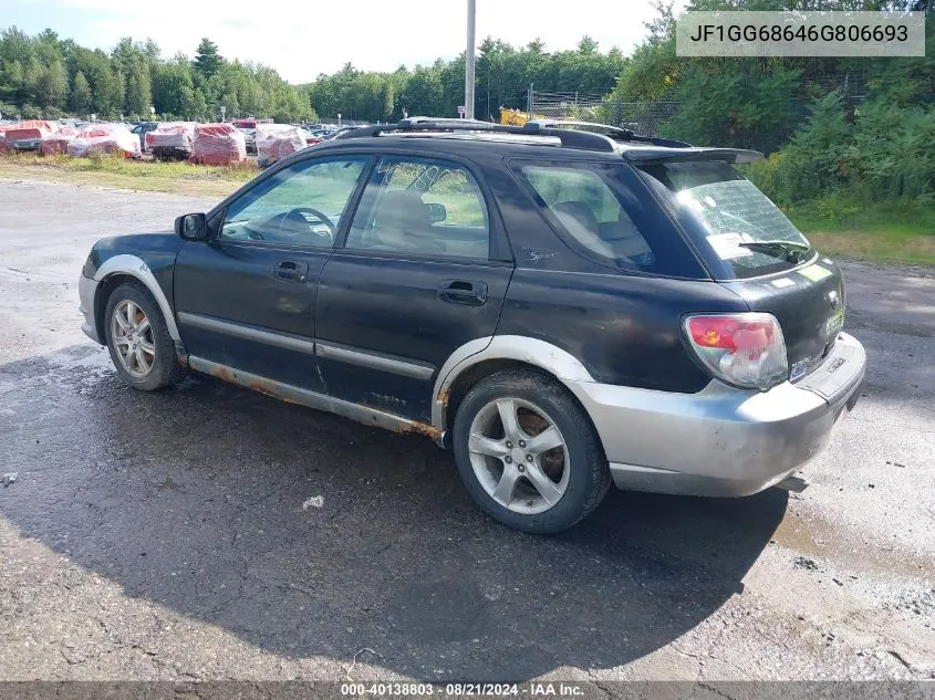 2006 Subaru Impreza Outback Sport VIN: JF1GG68646G806693 Lot: 40138803