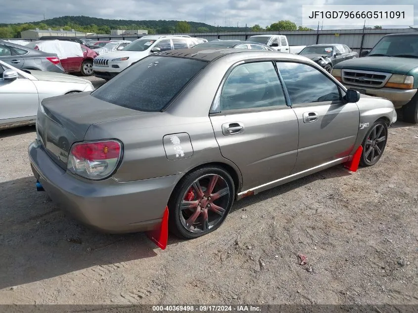 JF1GD79666G511091 2006 Subaru Impreza Wrx Tr