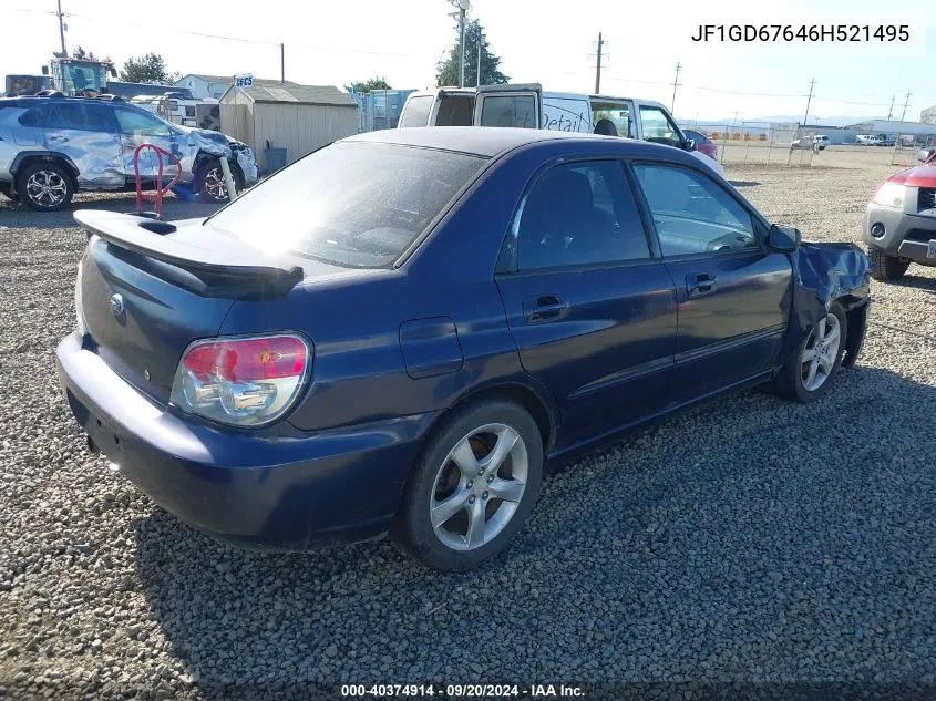 2006 Subaru Impreza 2.5I VIN: JF1GD67646H521495 Lot: 40374914