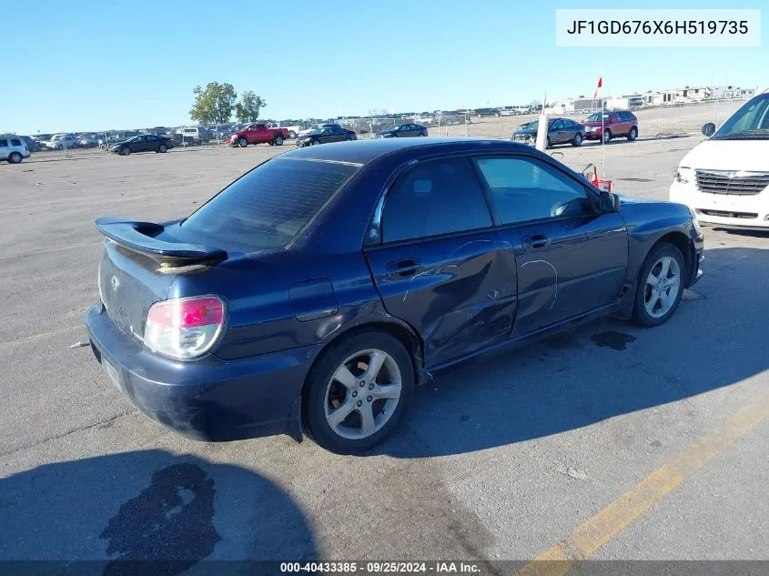 2006 Subaru Impreza 2.5I VIN: JF1GD676X6H519735 Lot: 40433385