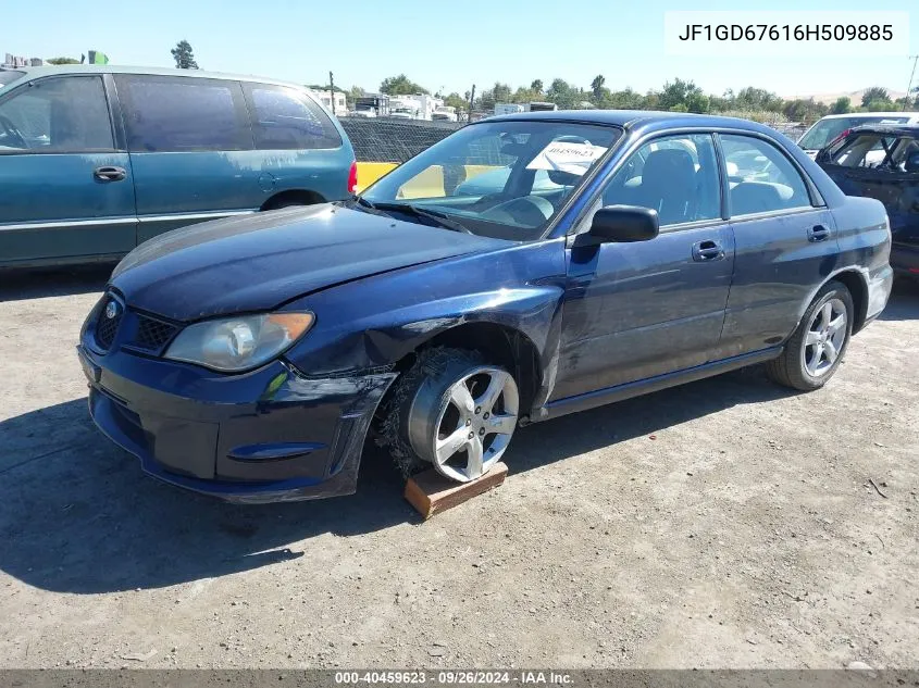 2006 Subaru Impreza 2.5I VIN: JF1GD67616H509885 Lot: 40459623